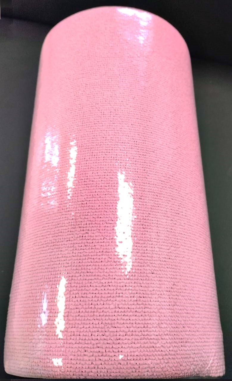 салфетка из микрофибры 30х32см с пу покрытием в рулоне, перфорация (40л.), розовая/голубая 